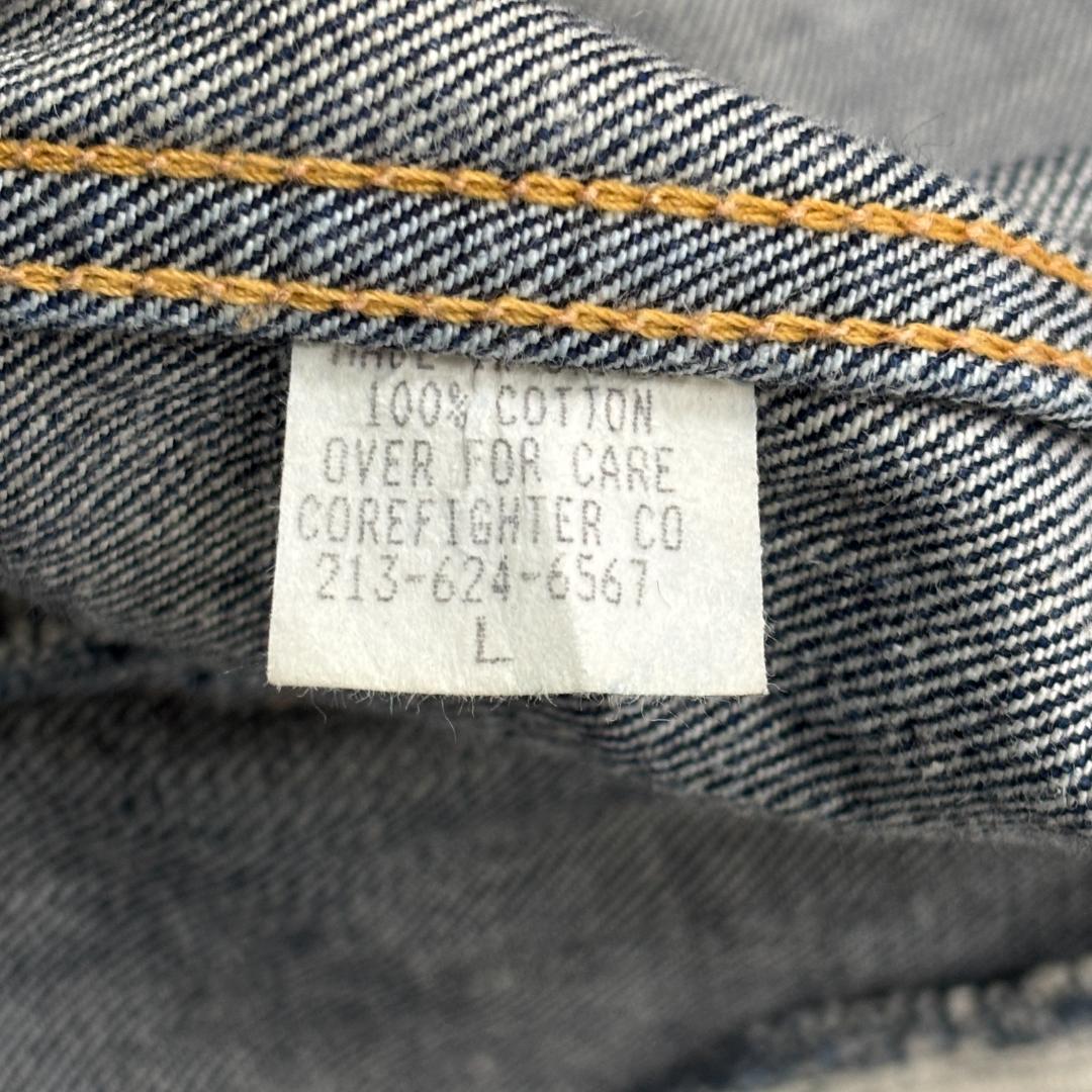 コアファイタートロピカルヘル デニム ポリスマンジャケット サイズL メンズ