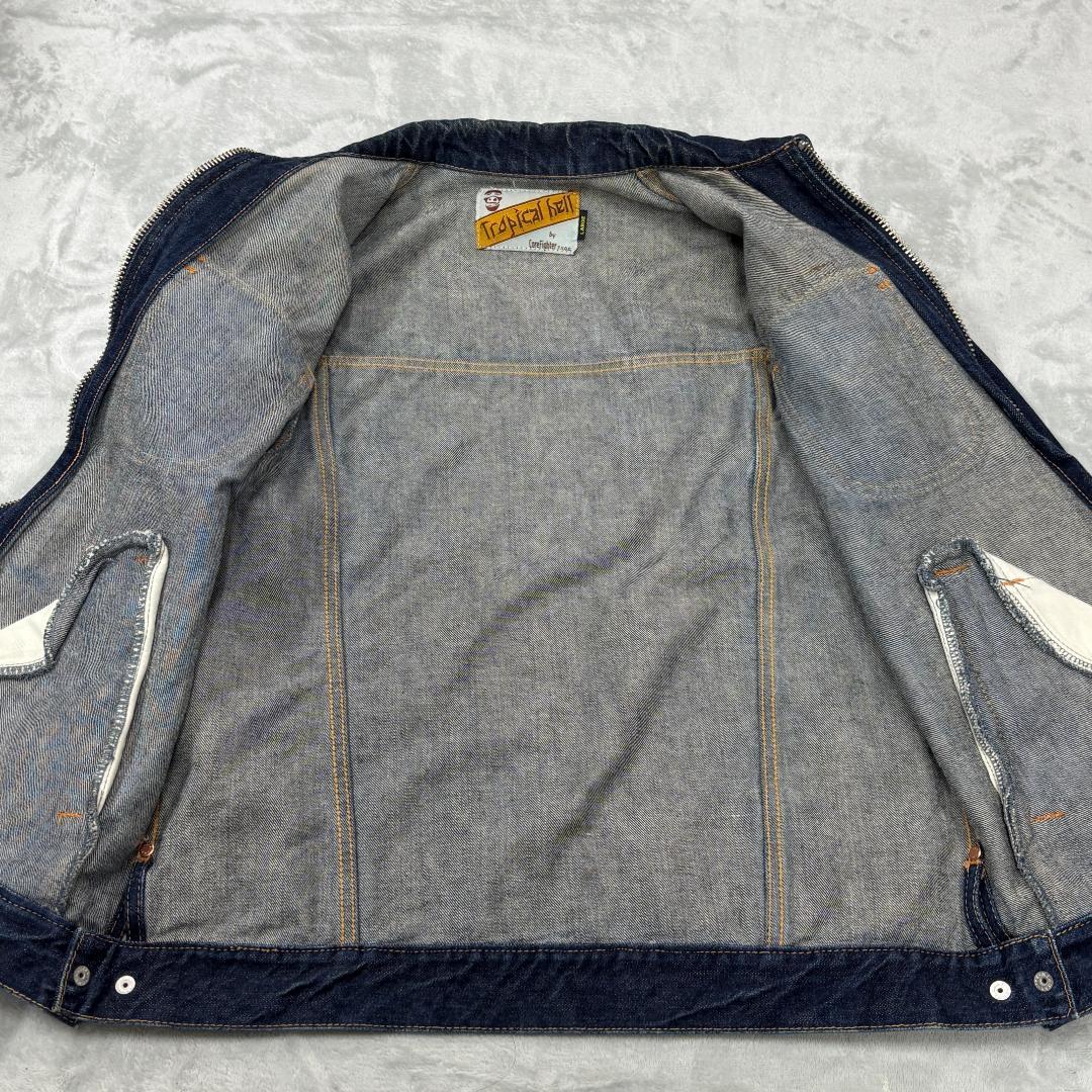コアファイタートロピカルヘル デニム ポリスマンジャケット サイズL メンズ