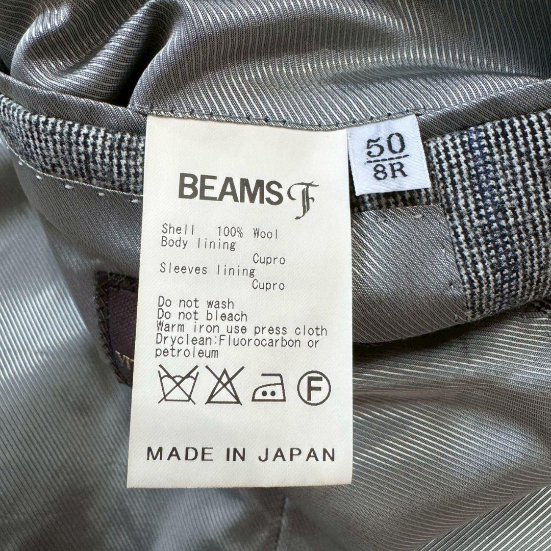BEAMS F テーラードジャケットジャケット カノニコ グレー チェック