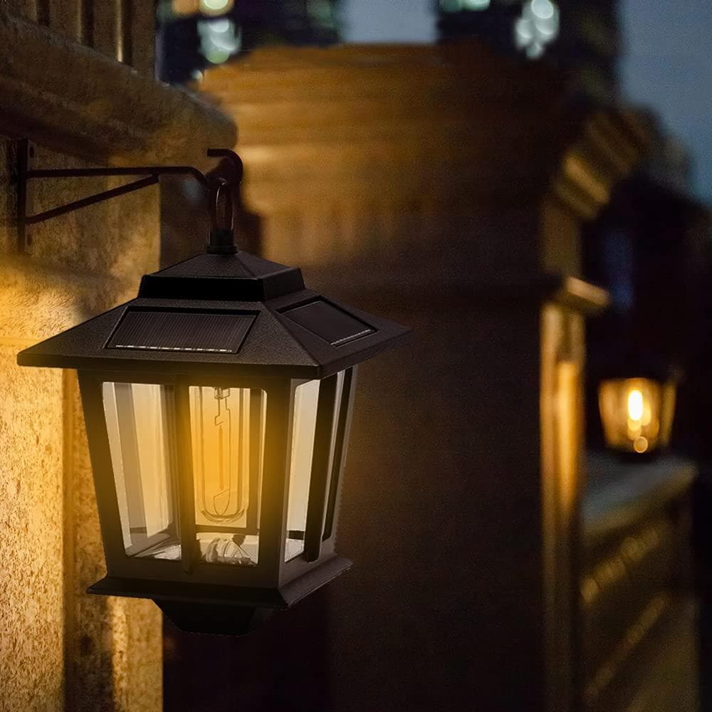 レトロ アンティーク 自動点灯 ソーラーライト 2個セット