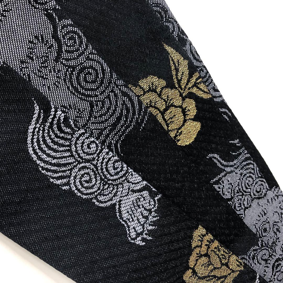 七五三★男児　羽織　着物　袴セット★3歳～5歳 ★黒　ラメ★★　 u-346