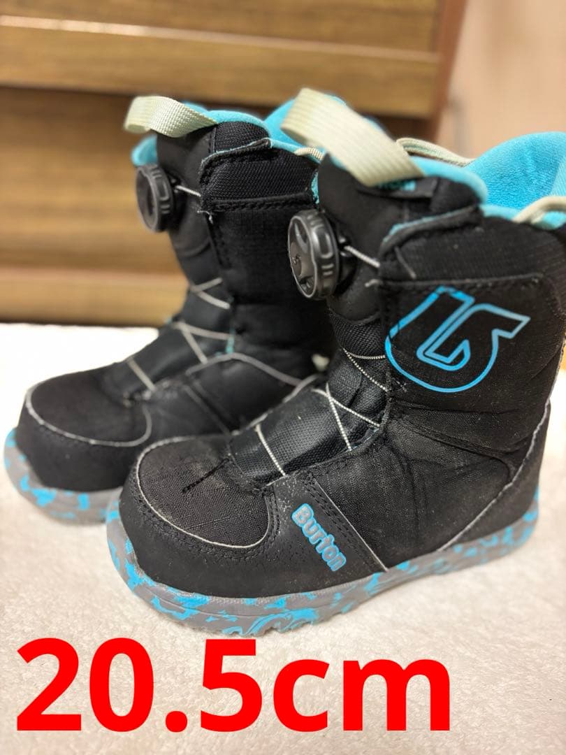 Burton 子ども用スノーボードブーツ ブラック/ブルー 20.5cm - メルカリ