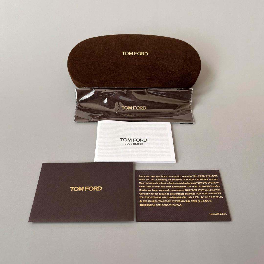 トムフォード メガネ アジアンフィット ボストン ブラック ゴールド 黒 金