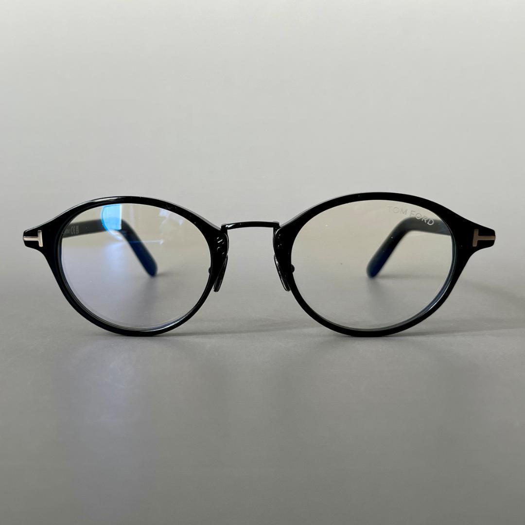トムフォード メガネ アジアンフィット ボストン ブラック ゴールド 黒 金