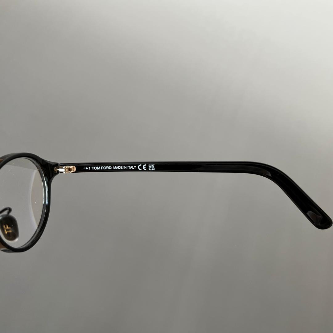 トムフォード メガネ アジアンフィット ボストン ブラック ゴールド 黒 金