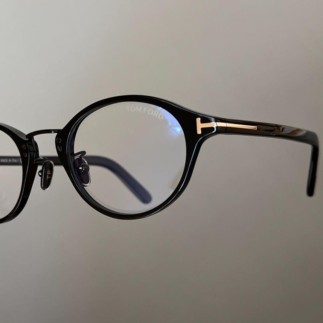 トムフォード メガネ アジアンフィット ボストン ブラック ゴールド 黒 金