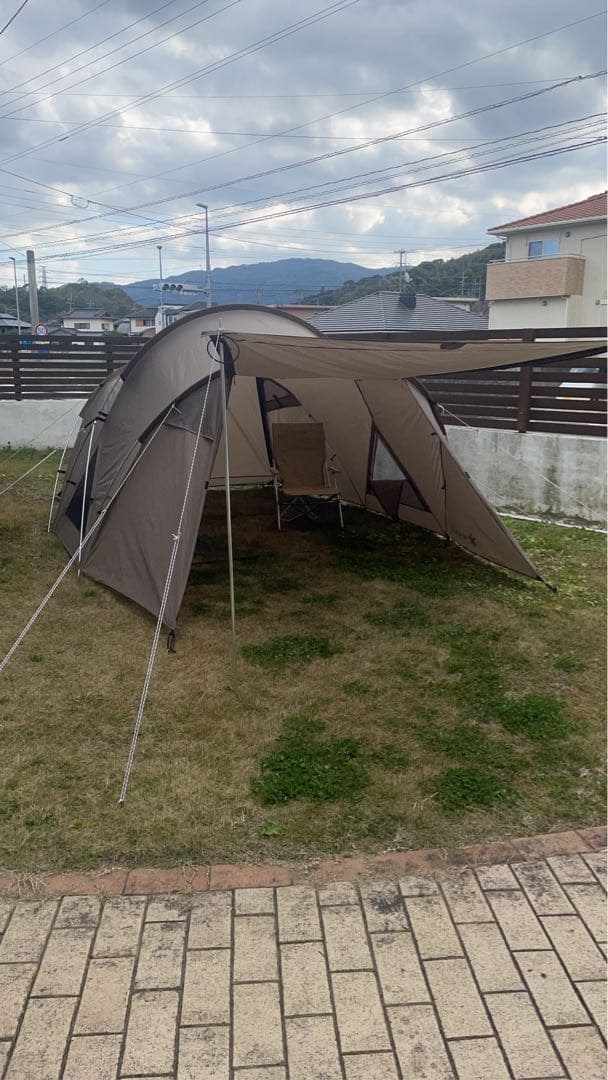 ランドネストドームM グランドシート・マットセット付き　ポール付属