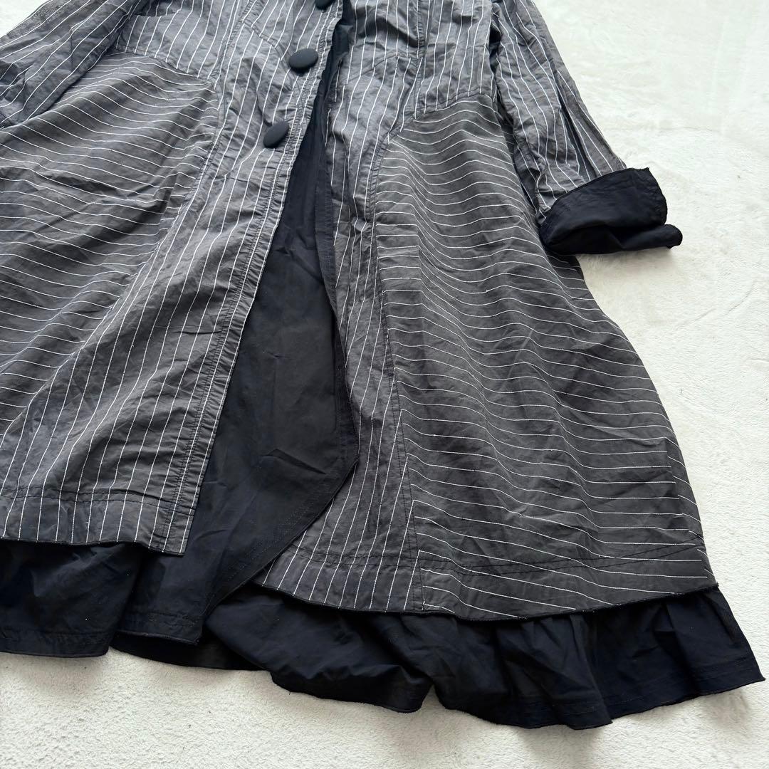 EIKO KONDO エイココンドウ タフタ フード付き ロングコート 42