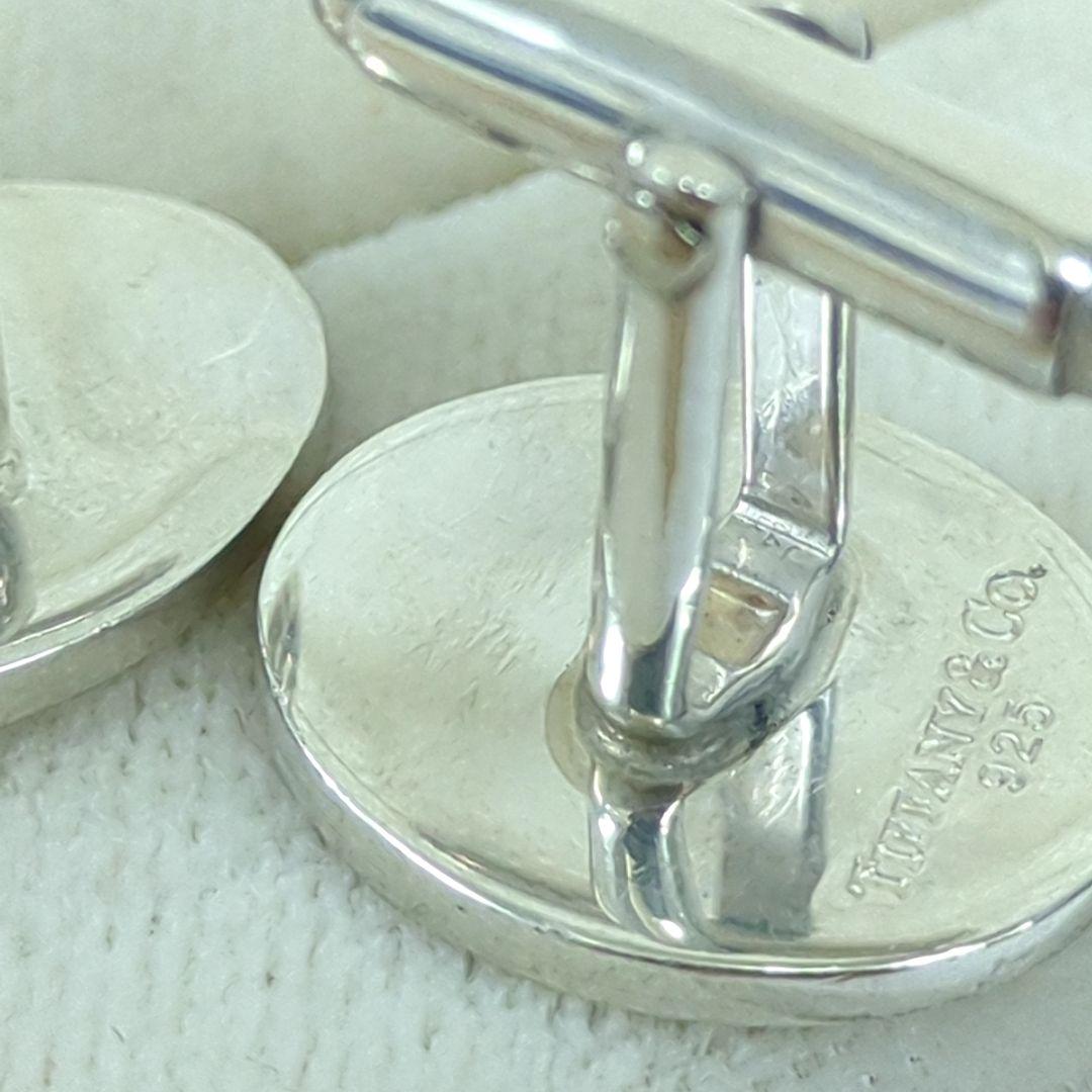 ティファニー カフリンクス シルバー925 オーバル メンズ