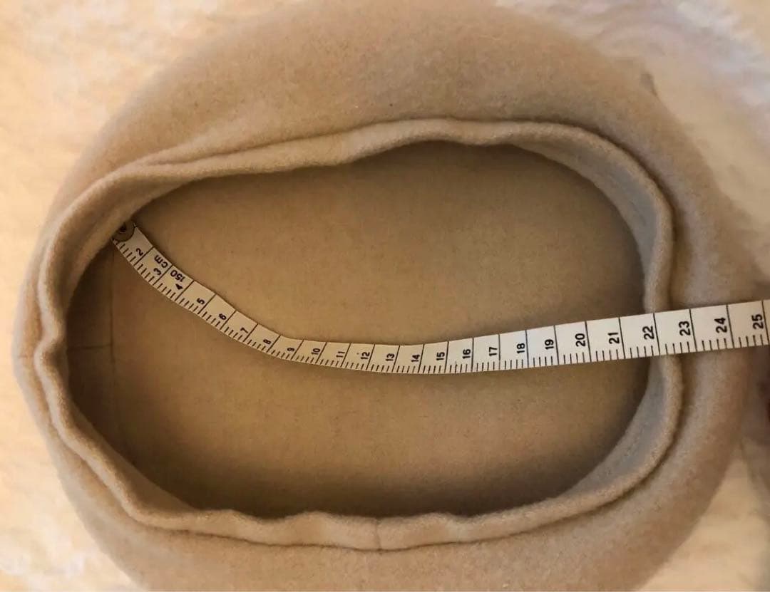 エルメス　ベレー帽　カシミア100% ベージュ