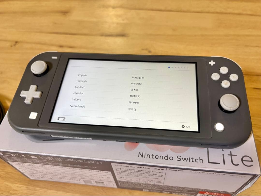 Nintendo Switch Lite グレー 本体（箱、充電器付き）