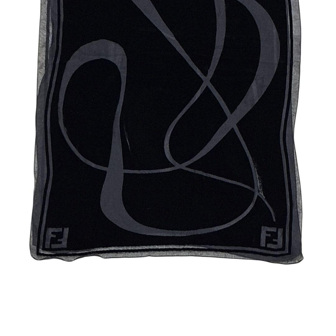 【美品】FENDI フェンディ ストール ベロア シルク混 イタリア製