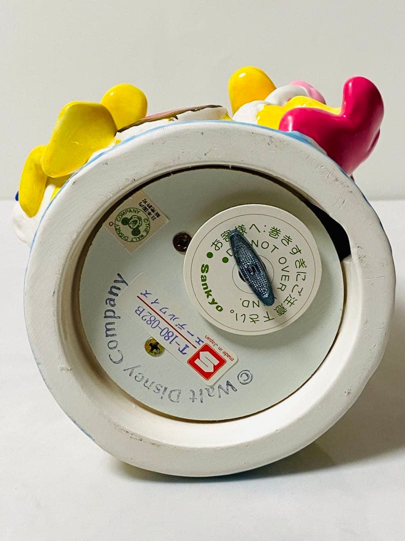 未使用 】昭和レトロ Disney ドナルド&デイジー オルゴール付受話器置