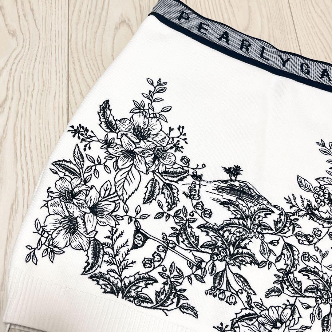 ☆PEARLY GATES パーリーゲイツ　花柄　ニット　セットアップ　スカート