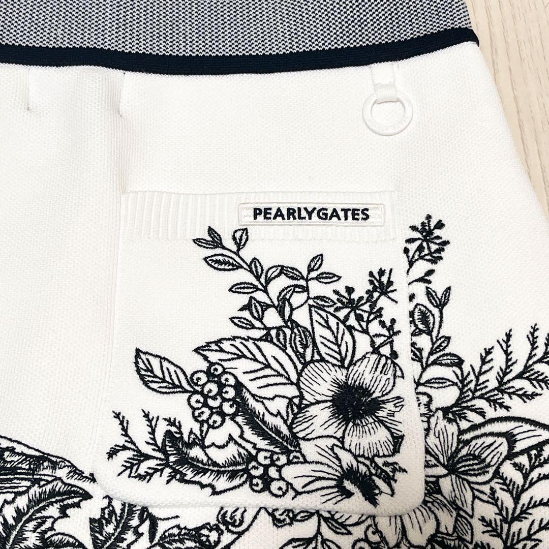 ☆PEARLY GATES パーリーゲイツ　花柄　ニット　セットアップ　スカート