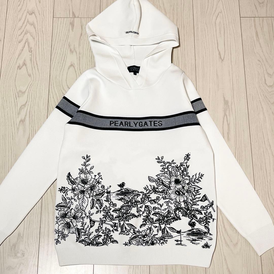 ☆PEARLY GATES パーリーゲイツ　花柄　ニット　セットアップ　スカート