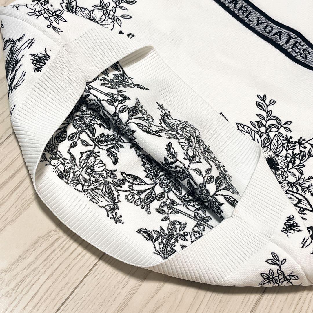 ☆PEARLY GATES パーリーゲイツ　花柄　ニット　セットアップ　スカート