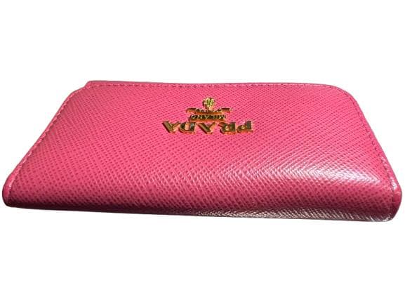 ★極美品★ PRADA プラダ キーケース 6連 ペオニア サフィアーノレザー