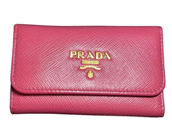 ★極美品★ PRADA プラダ キーケース 6連 ペオニア サフィアーノレザー