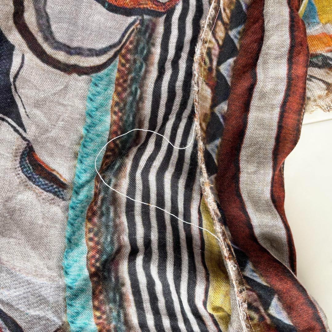 【タグ付き】ファリエロサルティ 大判 モダール カシミヤ ストール ショール