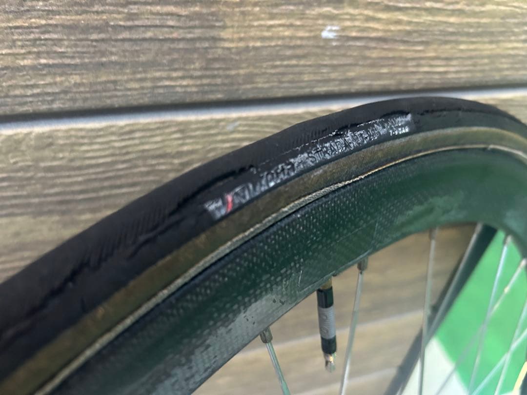 ◆ZIPP カーボンホイール前輪DURAACEハブ&タイヤ付◆重量0.97g軽量