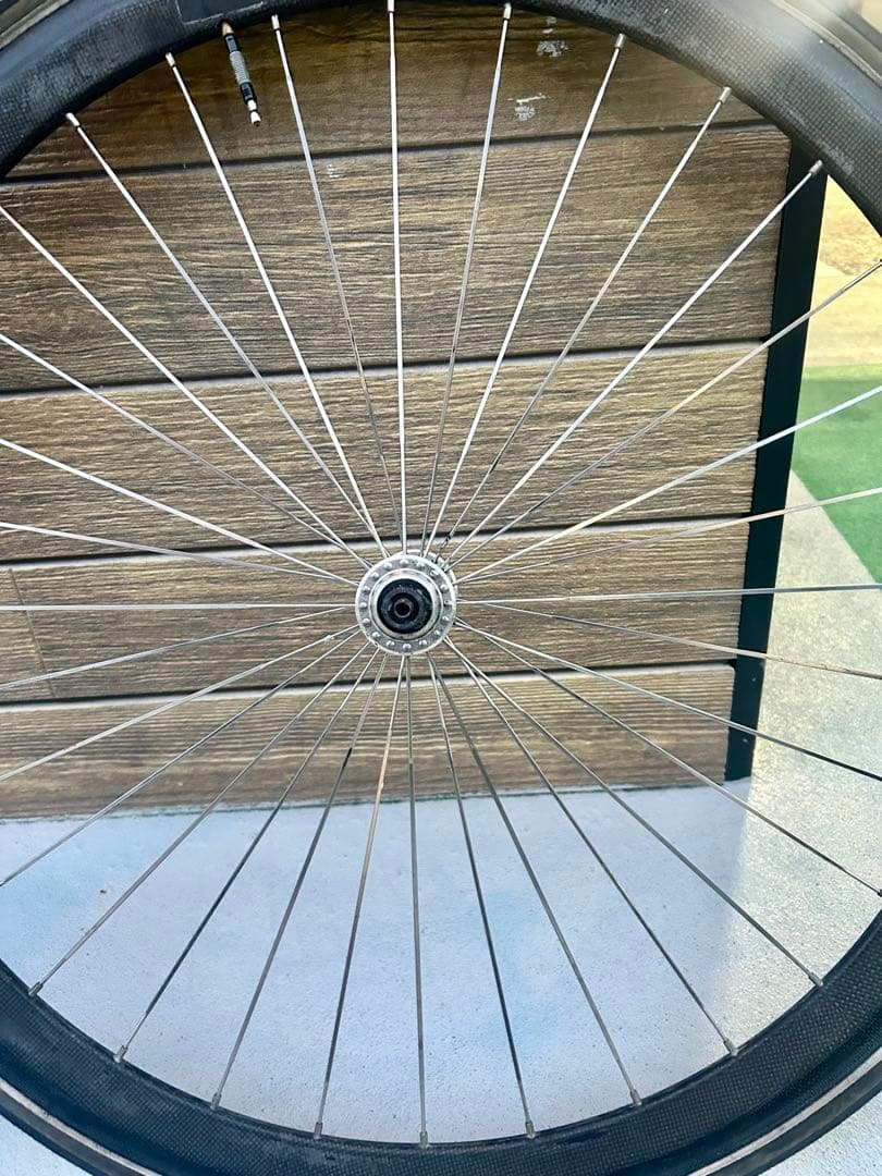 ◆ZIPP カーボンホイール前輪DURAACEハブ&タイヤ付◆重量0.97g軽量