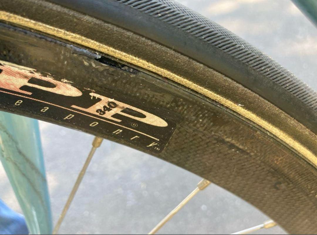 ◆ZIPP カーボンホイール前輪DURAACEハブ&タイヤ付◆重量0.97g軽量