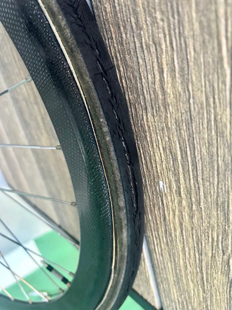 ◆ZIPP カーボンホイール前輪DURAACEハブ&タイヤ付◆重量0.97g軽量