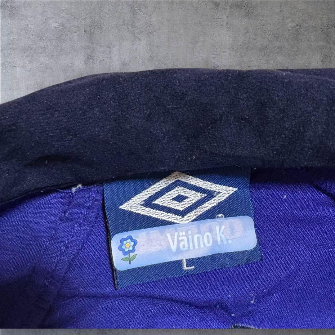 【L8】90s UMBROベロアトラックジャケット刺繍パープルVintage