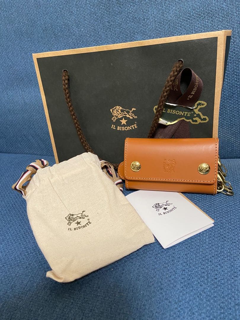 イルビゾンテ　キーリング付レザーキーケース