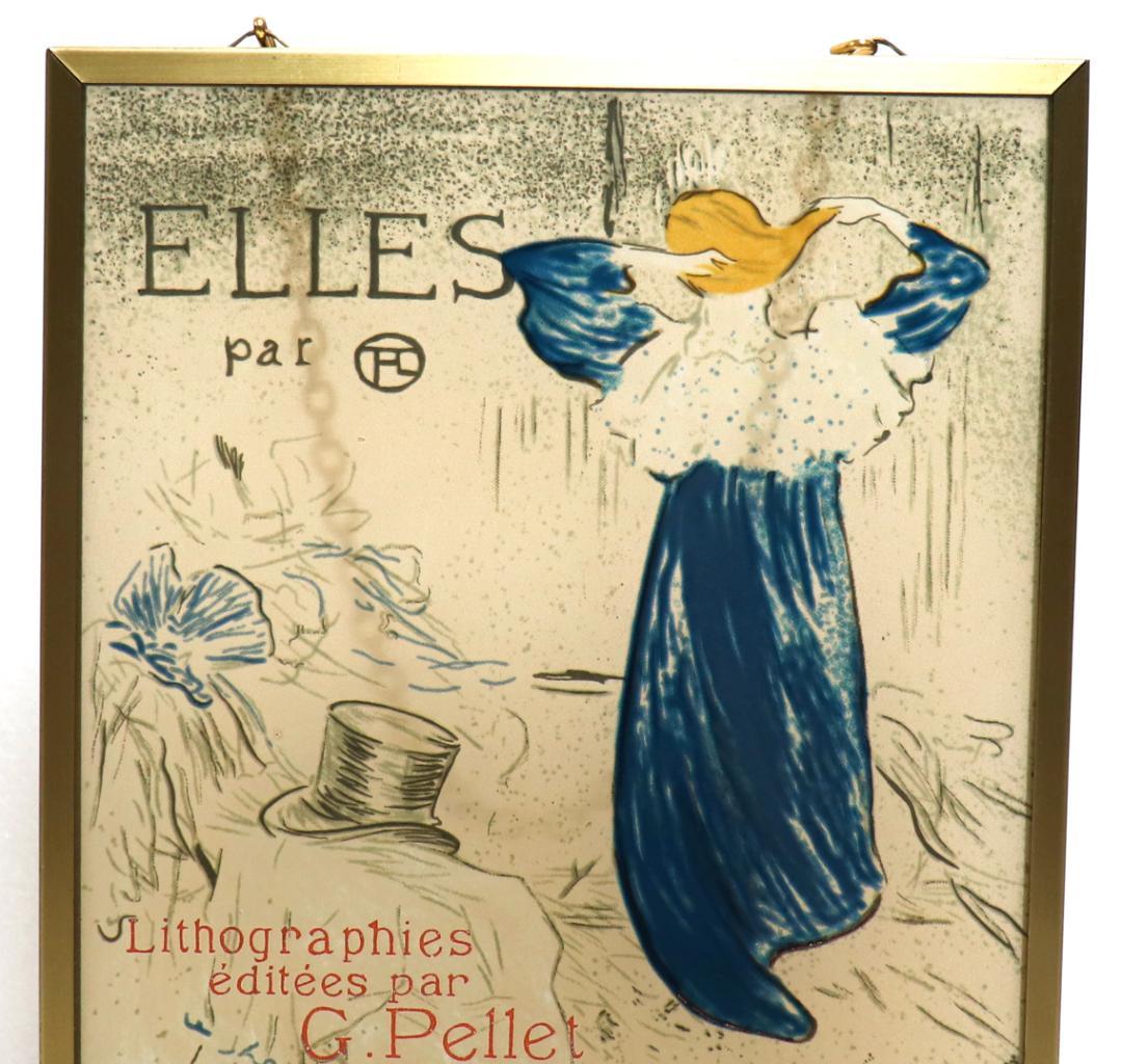 ロートレック ヴィンテージ ステンドグラス ELLES 彼女たち 宣伝ポスター