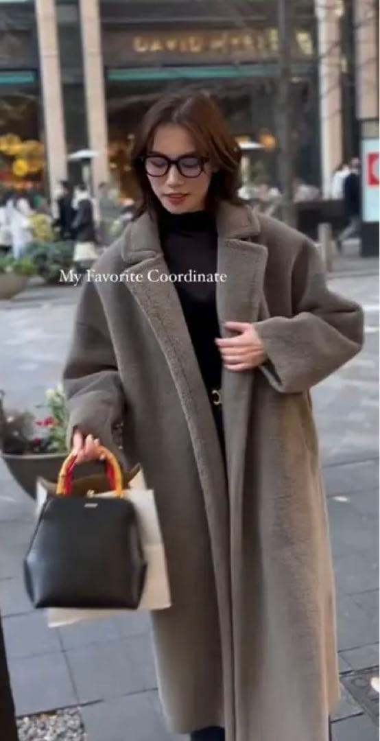 新品タグ付】スタニングルアー ステンカラーフェイクムートンコート