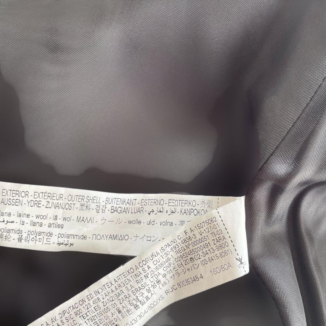 【即完売】ZARA&MANTECO｜ポンチョケープ｜ゴールド金具｜ラムウールXS