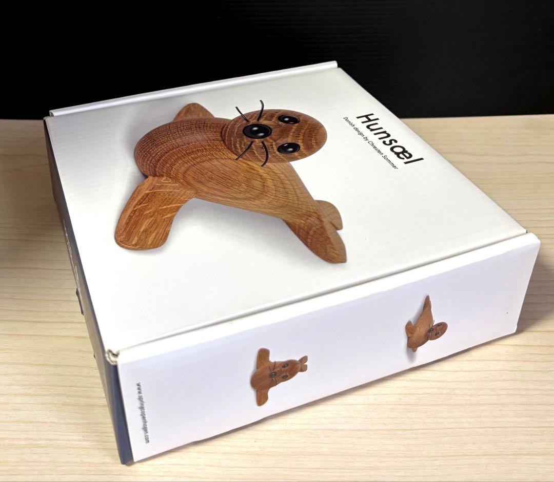 Spring  アザラシ 置物 木製 未使用保管品　美品