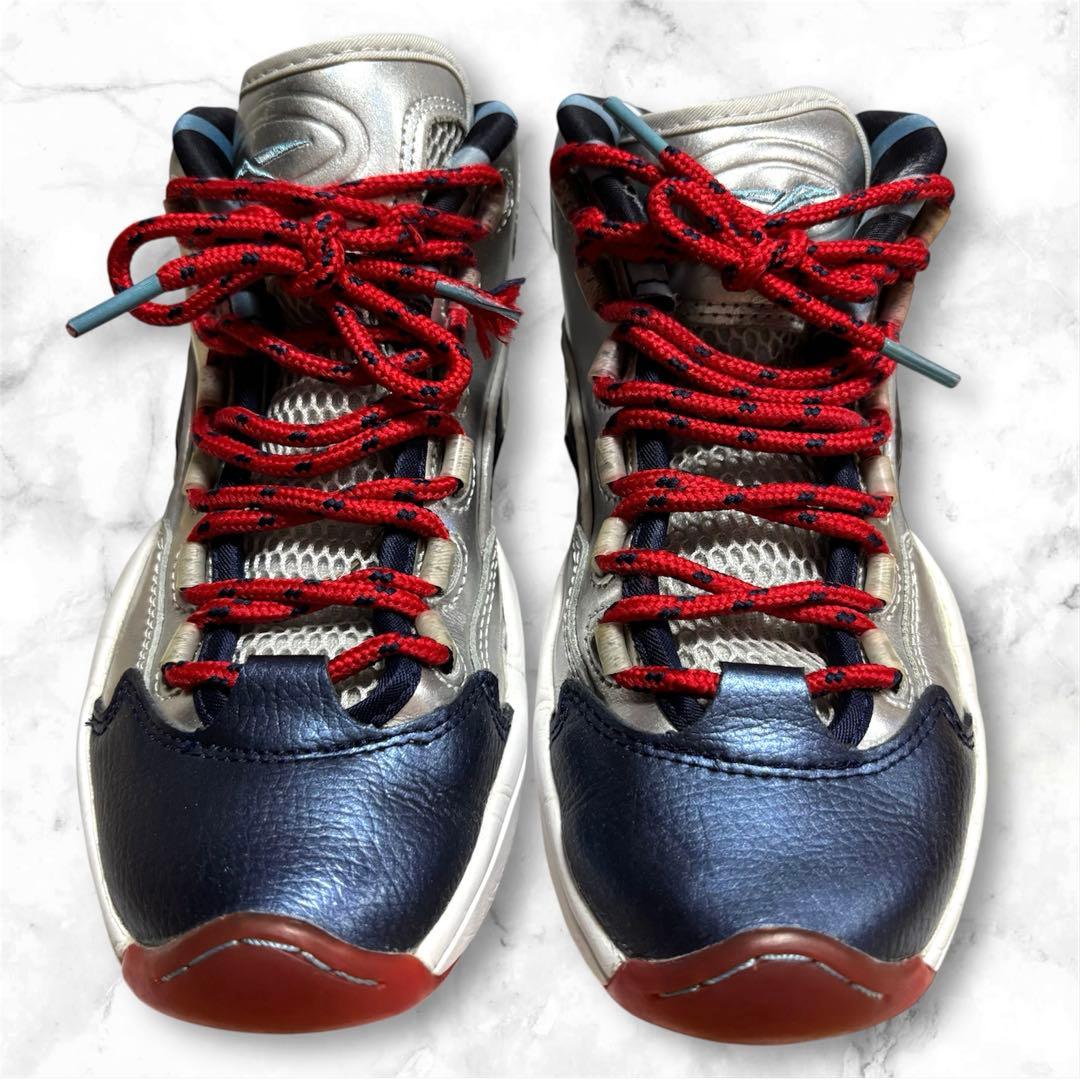 ハーデンxリーボック クエスチョンMid マットシルバーサイズ バスケシューズ