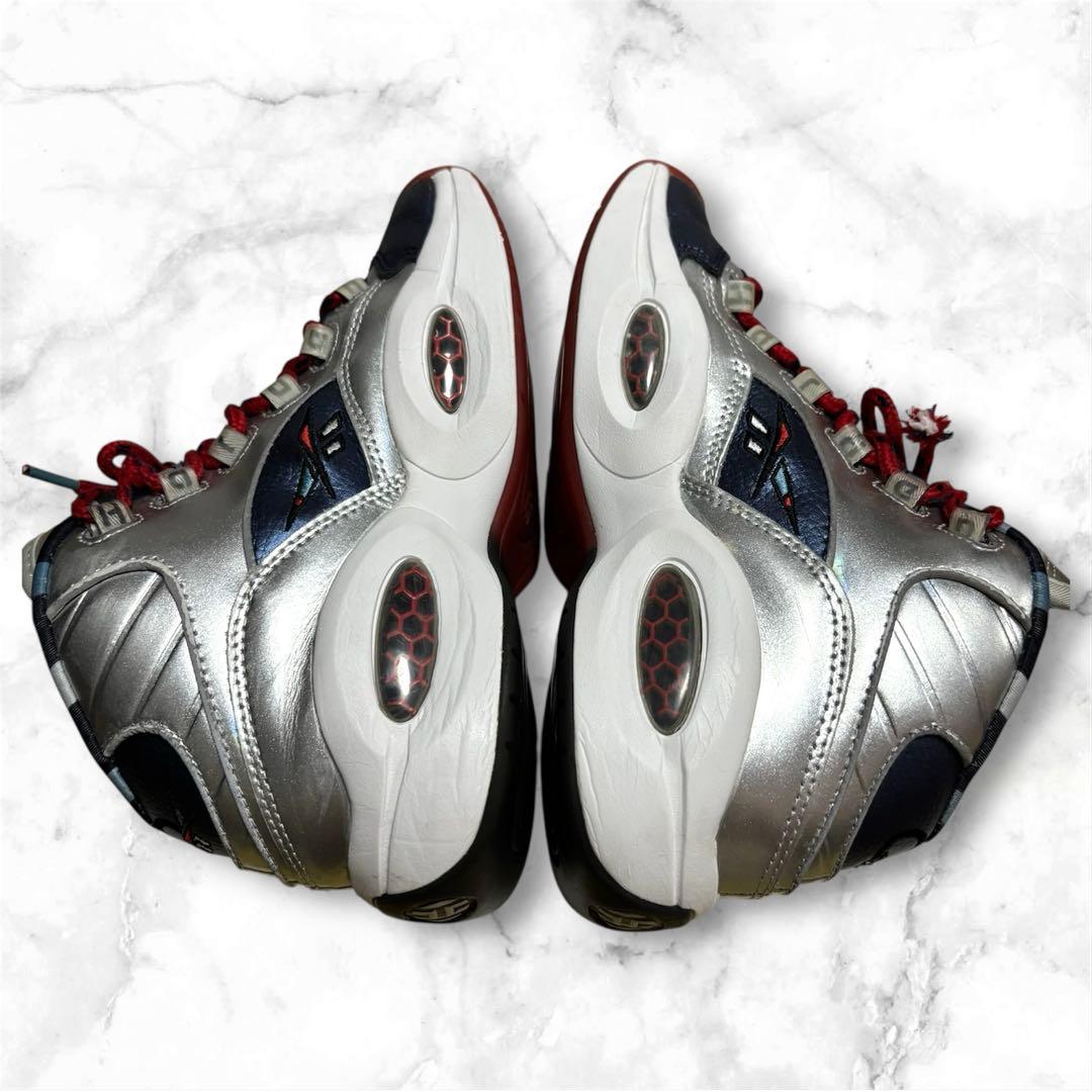 ハーデンxリーボック クエスチョンMid マットシルバーサイズ バスケシューズ