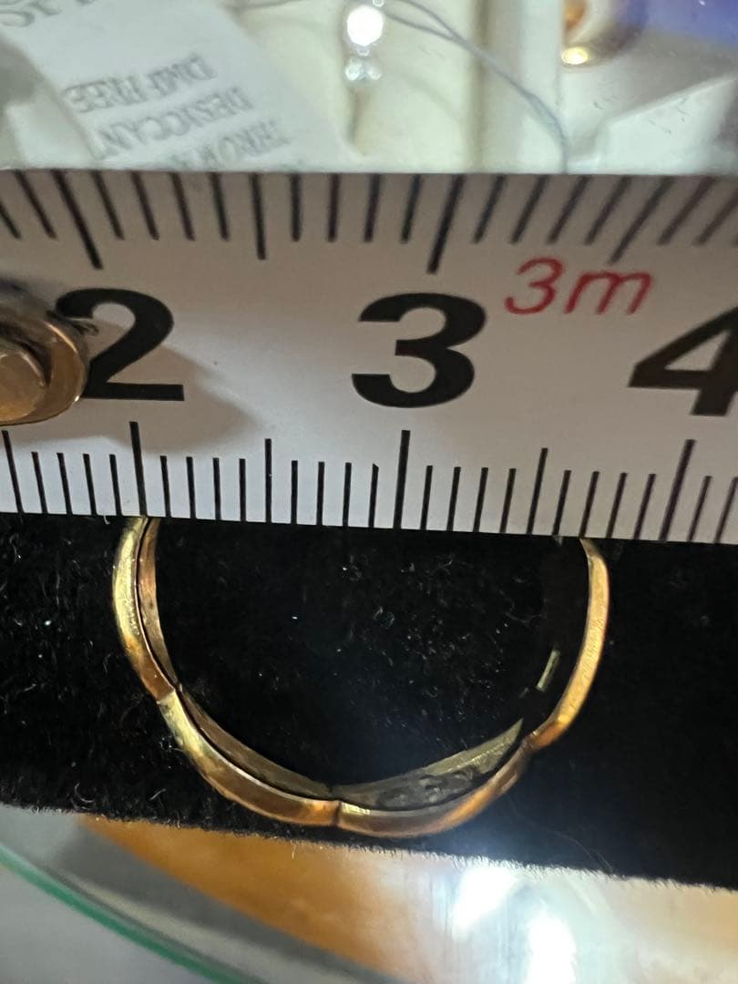 K18ゴールド 花模様 透かしリング2.1グラム