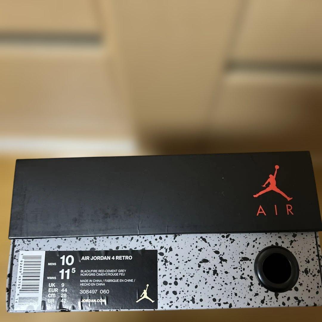 NIKE AIR JORDAN4 RETRO BRED 2019 28㎝