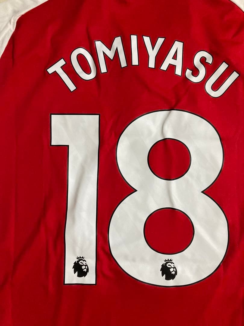 【新品未使用タグ付き】アーセナル24-25ホームユニフォーム18番 冨安健洋