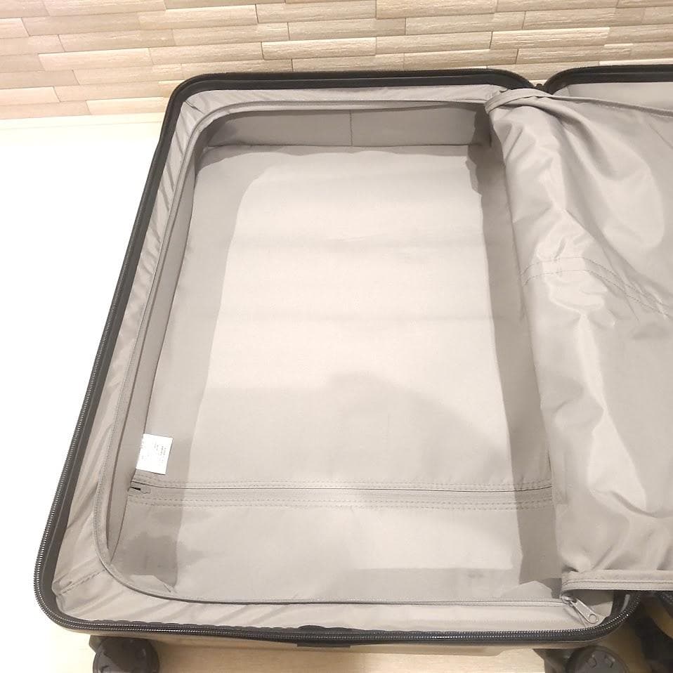 ★カギ付★ 無印良品 スーツケース 75L ストッパー付 MUJI ベージュ