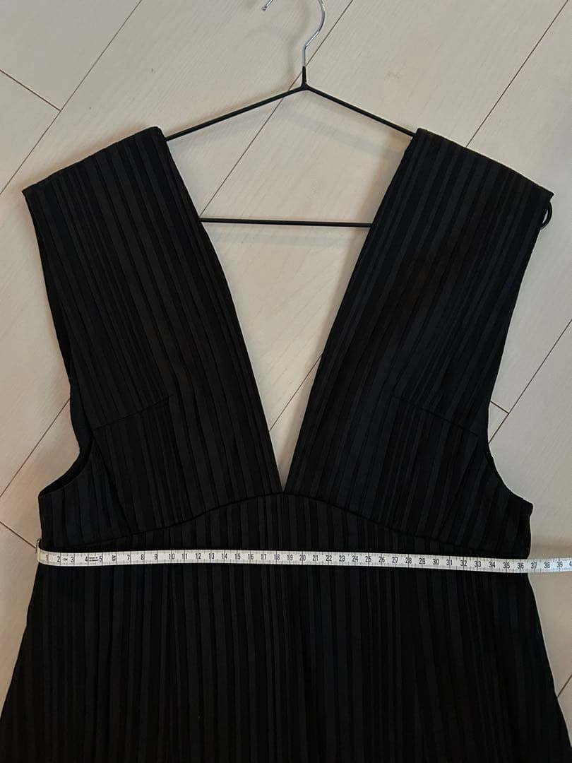 マメ　リボンストライプ　ジャンパースカート