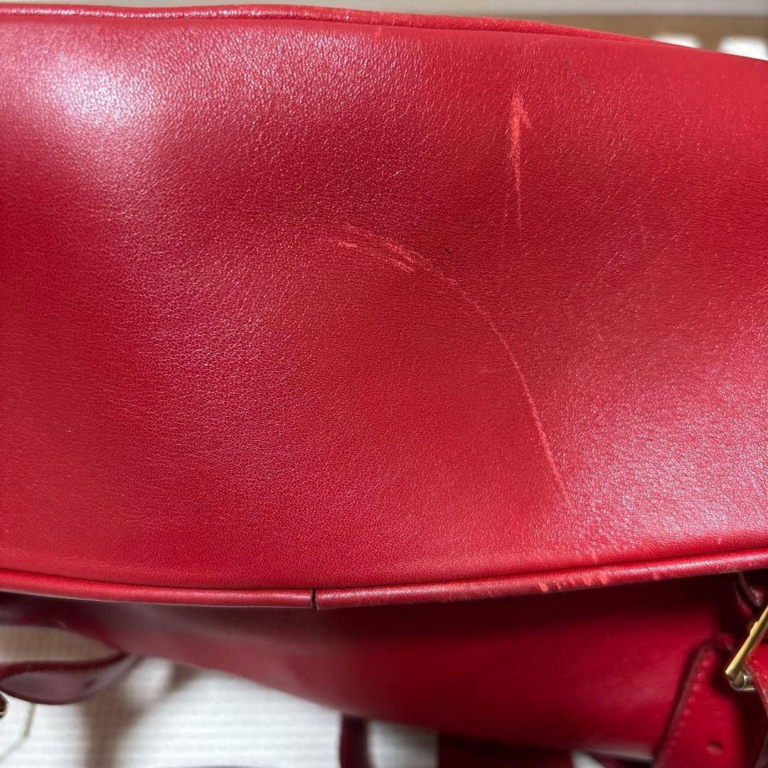 グッチ　バンブー　リュック　赤　レッド