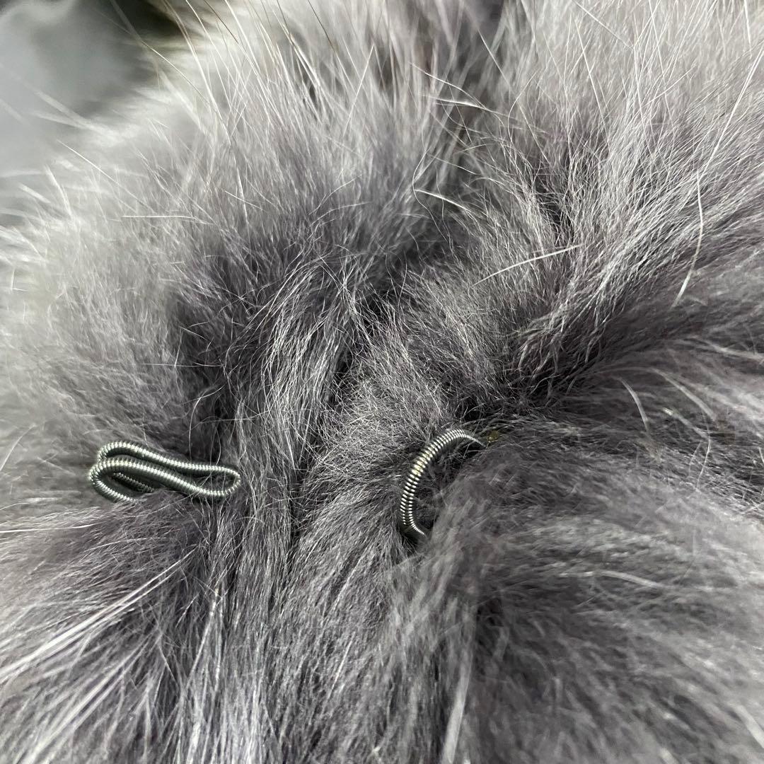 極美品✨カシミア100% フォックスファー ポンチョ2way ケープコート 黒系