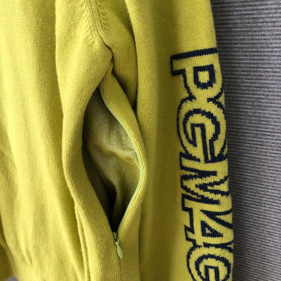 PEARLY GATES 蓄熱 裏地付き ニットブルゾン 4 イエロー