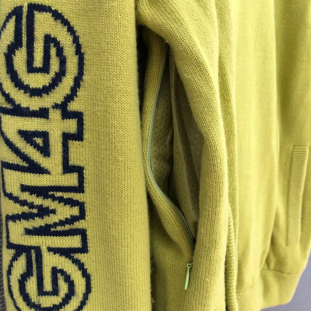 PEARLY GATES 蓄熱 裏地付き ニットブルゾン 4 イエロー