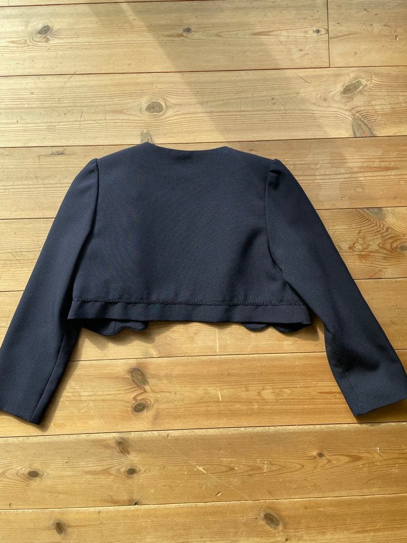 beams mini ネイビー　グレー　120cm セレモニー　ワンピース