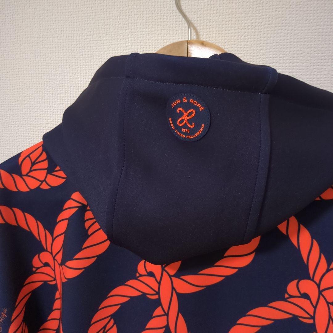 ★新品★2024年モデルJUN&ROPE ロープ柄フーディパーカー　サイズ　L