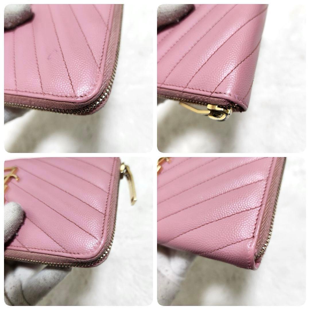 ✨極美品✨サンローラン　長財布　ラウンドファスナー カサンドラ　キャビアスキン