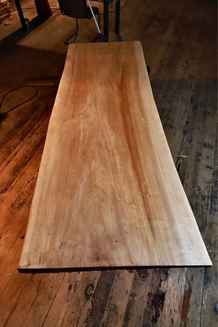 [セール品] ポプラ 一枚板　ダイニングテーブル 25万円→10万円以下