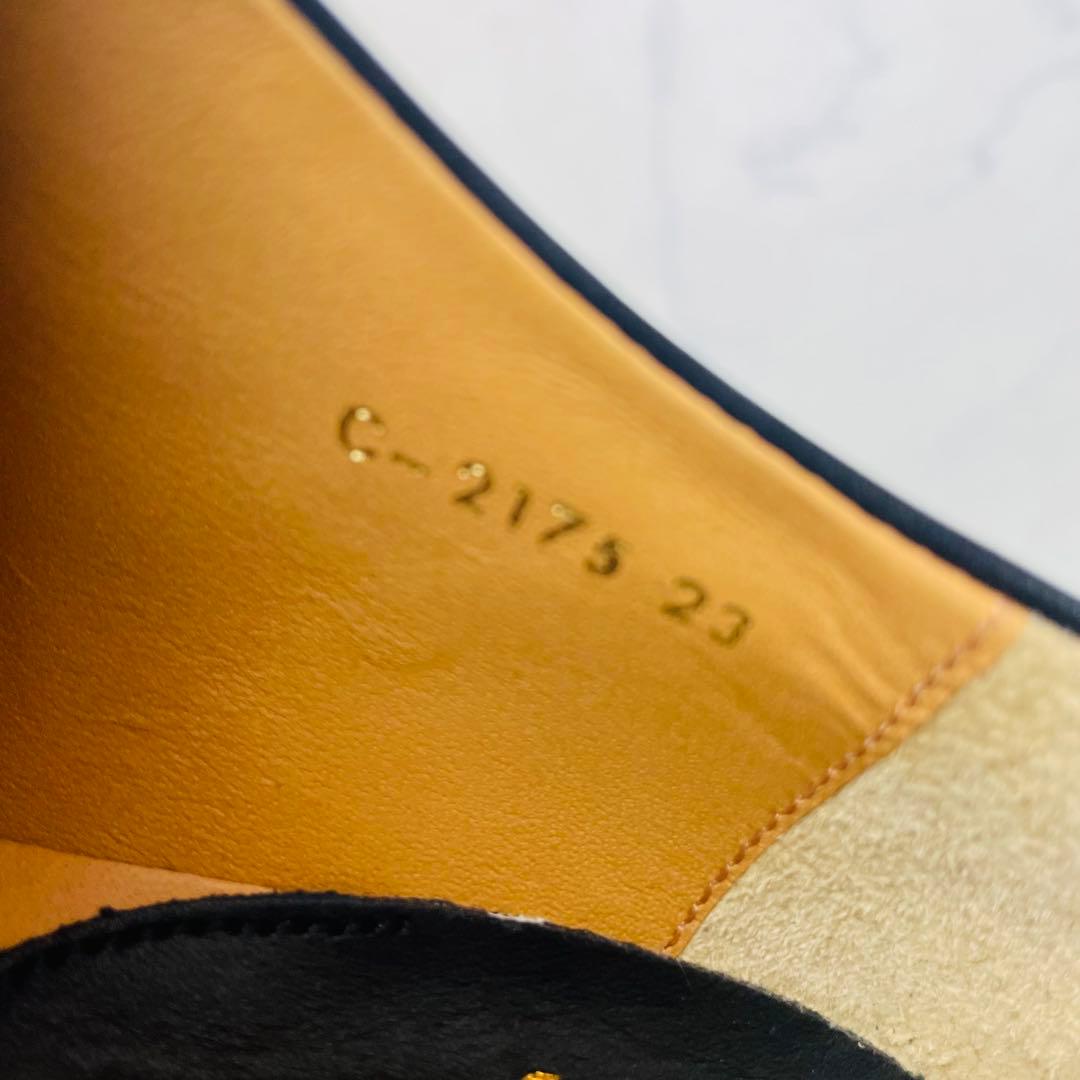 【箱付き・試着のみ】chausser トラベルシューズ 革靴 本革 厚底 23